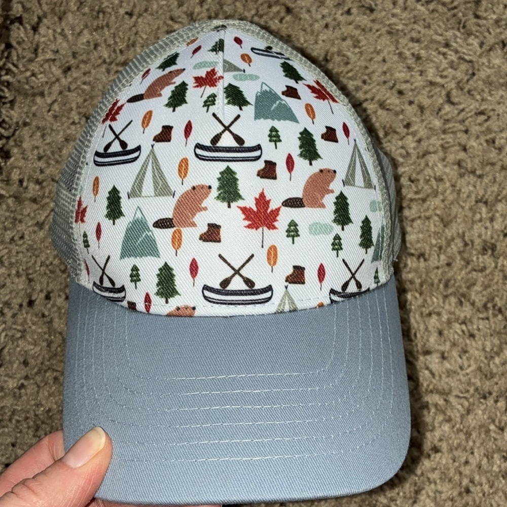 Gray Patterned Baseball Cap - Picture 5 of 5